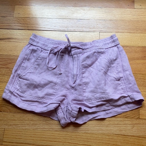 Lou & Grey Lavender Linen Size Small Shorts - Picture 1 of 5